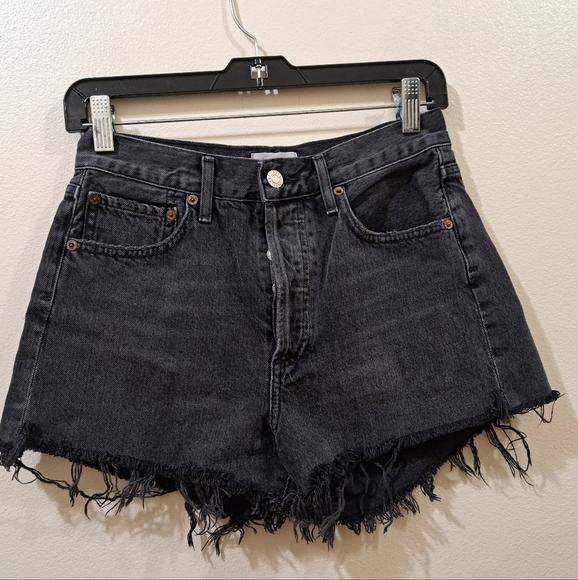 AGOLDE high rise jean short - Picture 1 of 8